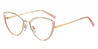 Gold Pink Aitana - Cat Eye Glasses
