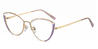 Gold Purple Aitana - Cat Eye Glasses