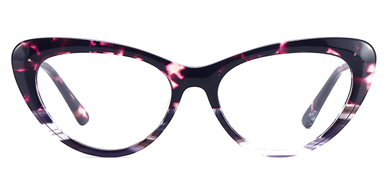 Red Tortoiseshell Adalia - Cat eye Glasses