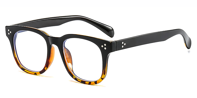 Black Tortoiseshell - Square Glasses - Aiyanaa