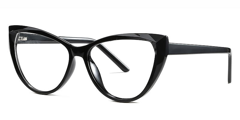 Black - Cat eye Glasses - Damiane