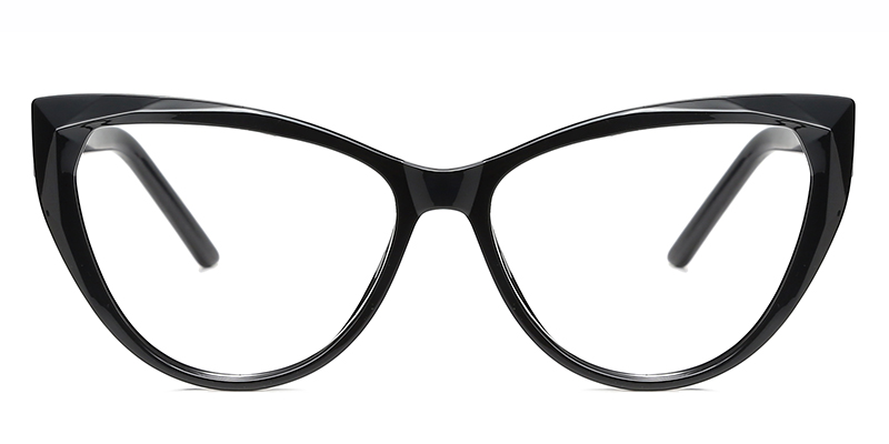 Black Damiane - Cat eye Glasses