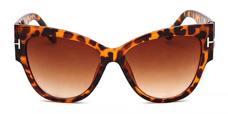 Tortoiseshell Gradual Brown Lux - Cat Eye Sunglasses