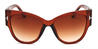 Brown Gradual Brown Lux - Cat Eye Sunglasses