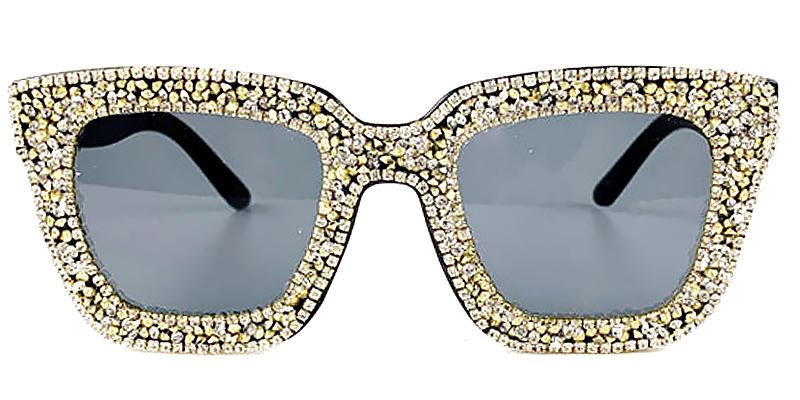 White Diamond Scarlett - Square Sunglasses