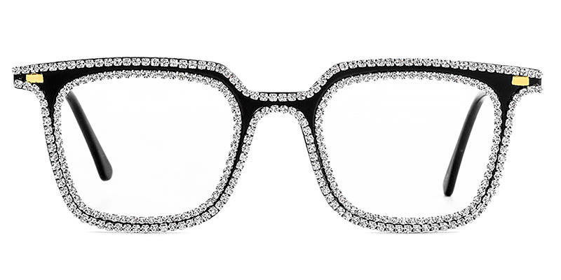 White Diamond Skye - Square Glasses