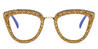 Gold Diamond Coco - Cat Eye Glasses