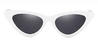 White Grey Chryseis - Cat Eye Sunglasses