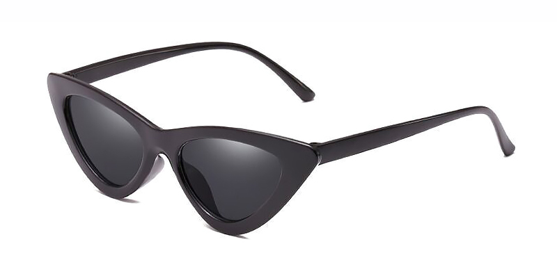 Black Grey - Cat eye Sunglasses - Chryseis