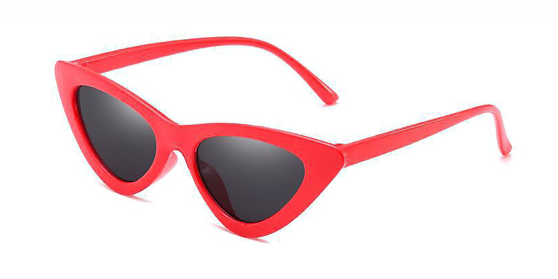 Red Grey - Cat eye Sunglasses - Chryseis