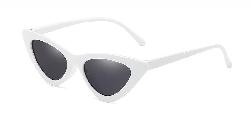 White Grey Chryseis - Cat Eye Sunglasses