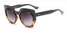 Black Tortoiseshell Gradual Grey Matilda - Cat Eye Sunglasses
