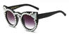 Pearl Black Gradual Grey Ruri - Cat Eye Sunglasses
