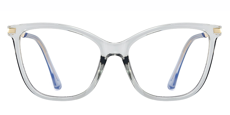 Grey - Cat eye Glasses - Astrid