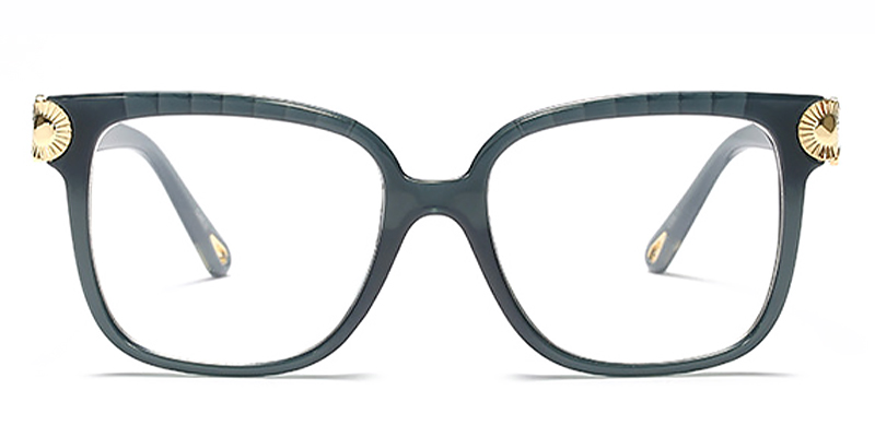 Tortoiseshell Grey - Square Glasses - Faye