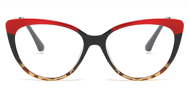 Red Tortoiseshell Pippa - Cat eye Glasses