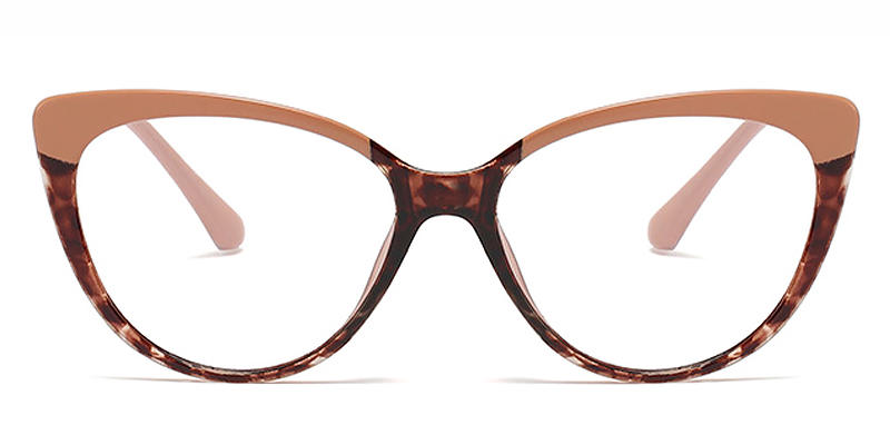 Khaki Tortoiseshell Pippa - Cat Eye Glasses