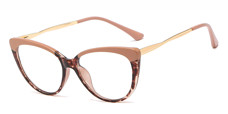 Brown Khaki - Cat eye Glasses - Pippa
