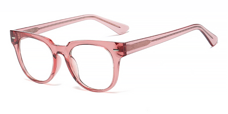 Pink - Oval Glasses - Vivian