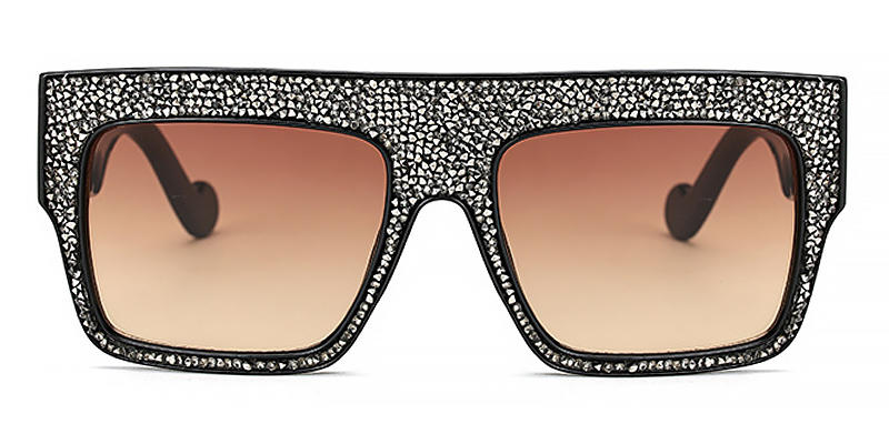 Black Diamond Gradual Brown Kaia - Square Sunglasses