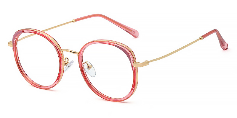 Pink Xabiera - Round Glasses