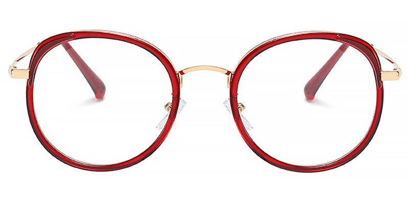 Red Xabiera - Round Glasses