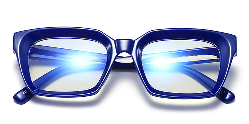 Blue Madeleine - Square Glasses