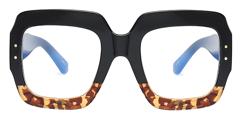 Black Tortoiseshell - Square Glasses - Mnemosyne