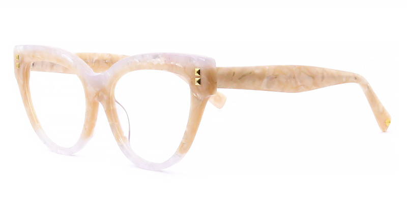 Márvány sárga Stormi Szemüveg - Cat Eye Glasses
