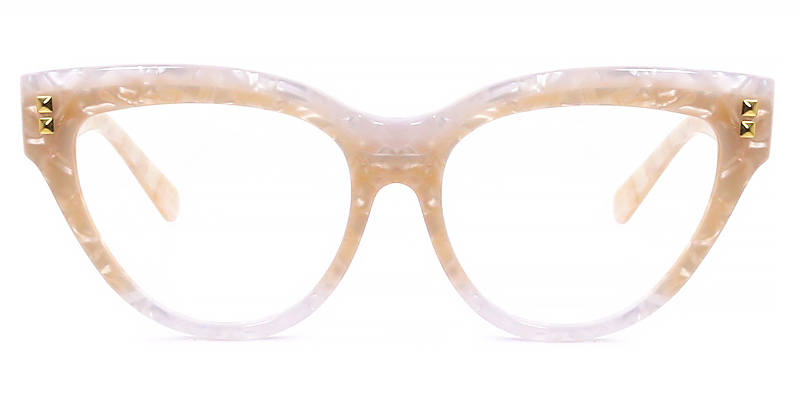Márvány sárga Stormi Szemüveg - Cat Eye Glasses