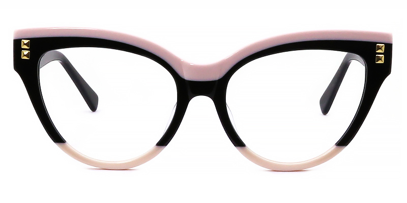 Pink Black Nude Stormi Glasses - Cat Eye Glasses