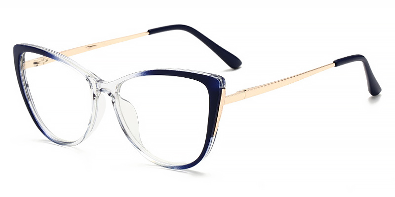 Blue Coral - Cat eye Glasses
