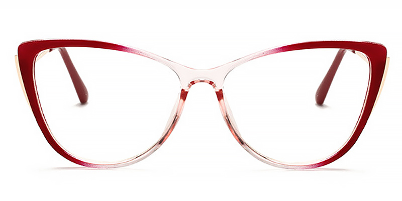Red Coral - Cat eye Glasses