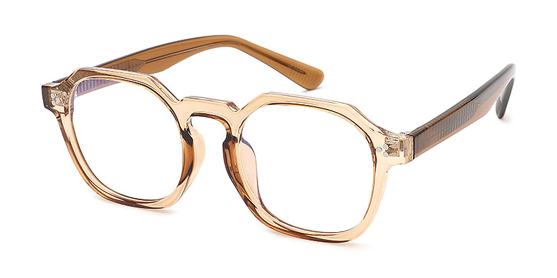 Tortoiseshell Brown - Square Glasses - Zinnia