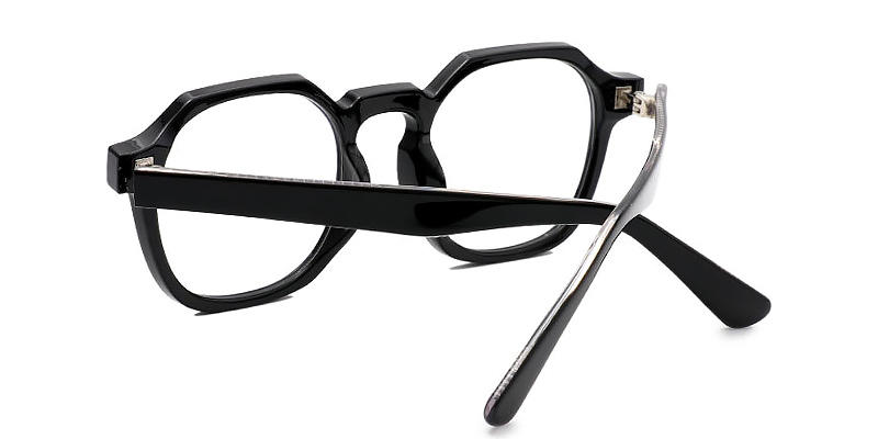 Black Zinnia - Square Glasses