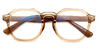 Tortoiseshell Brown Zinnia - Square Glasses