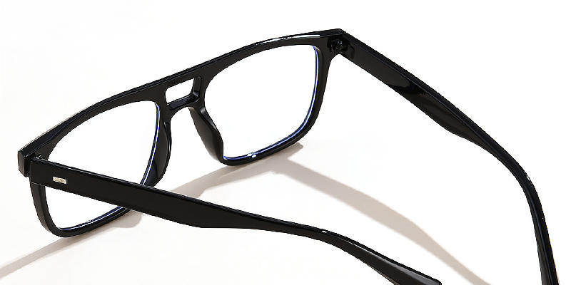 Black Mica - Square Glasses