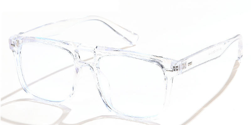 Clear Mica - Square Glasses