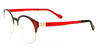 Red Cleona - Round Glasses