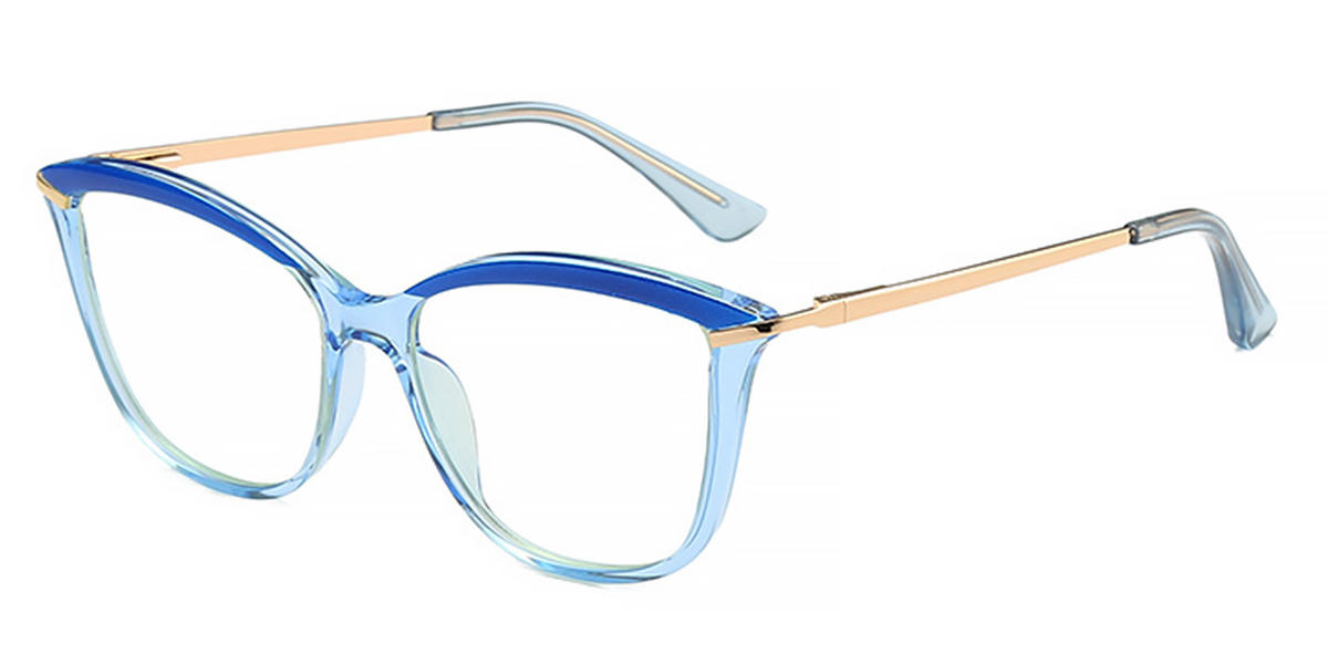 Blue Light Blue Huntley - Cat Eye Glasses
