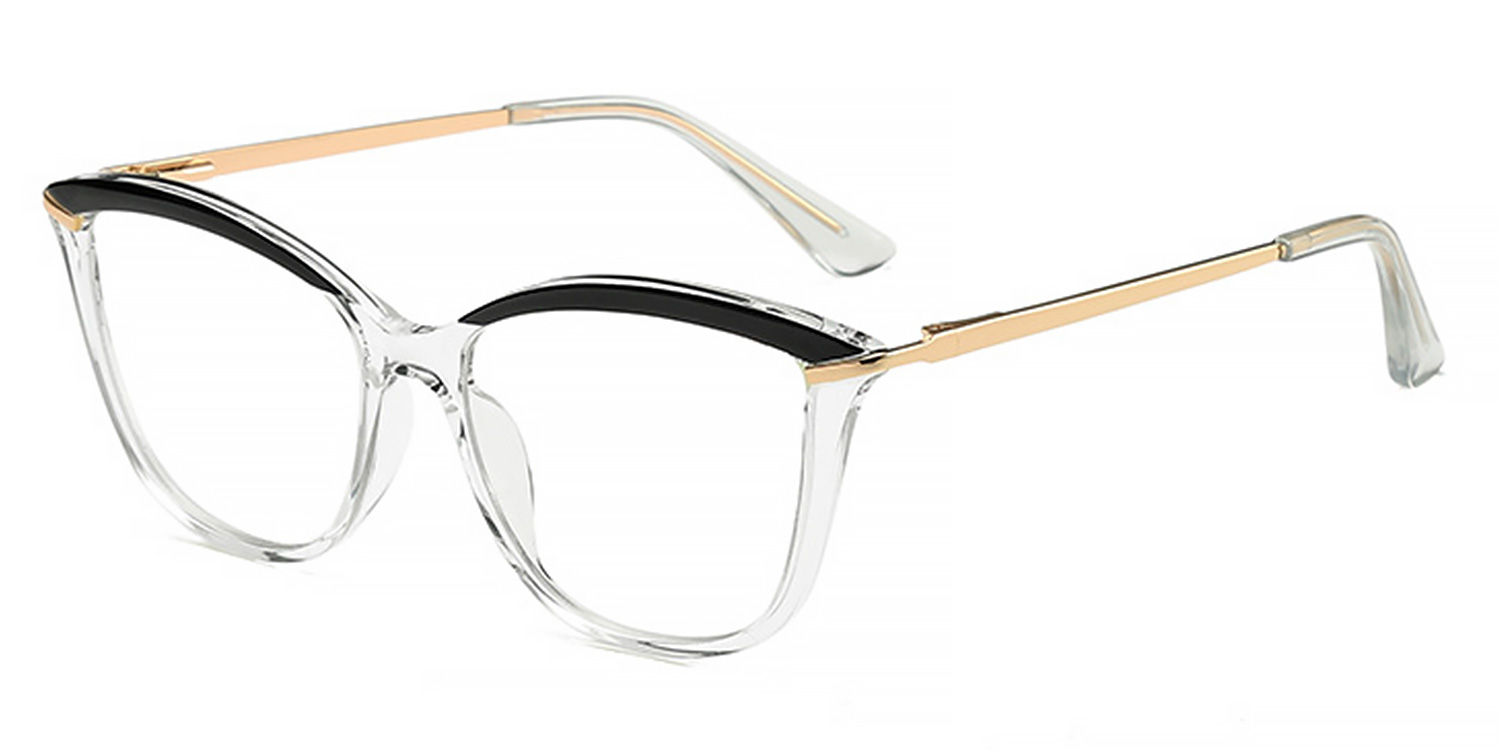 Transparent - Cat eye Glasses - Huntley