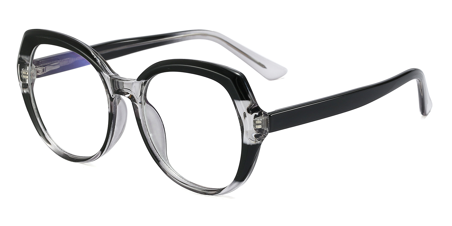 Black Finian - Oval Glasses