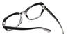 Black Grey Finian - Oval Glasses