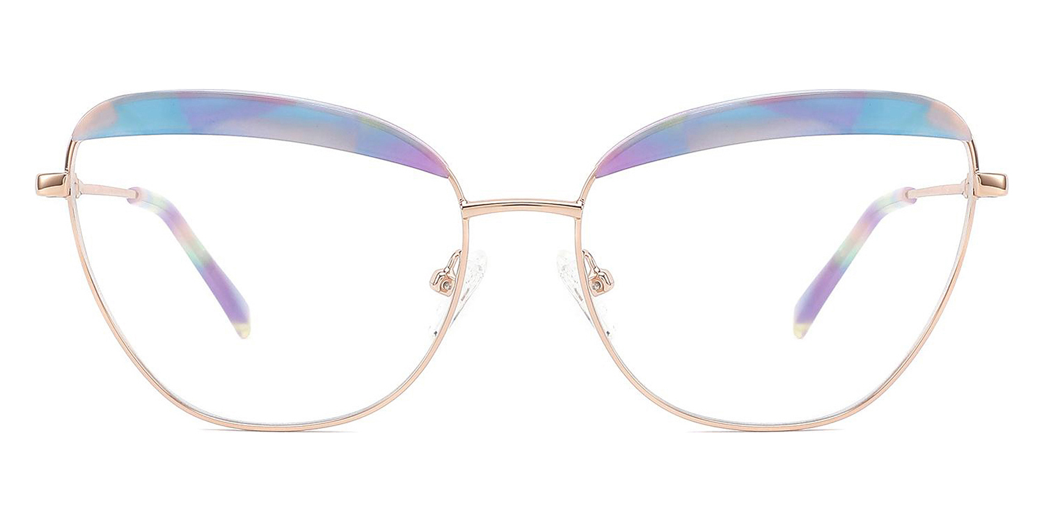 Blue - Cat eye Glasses - Nekane