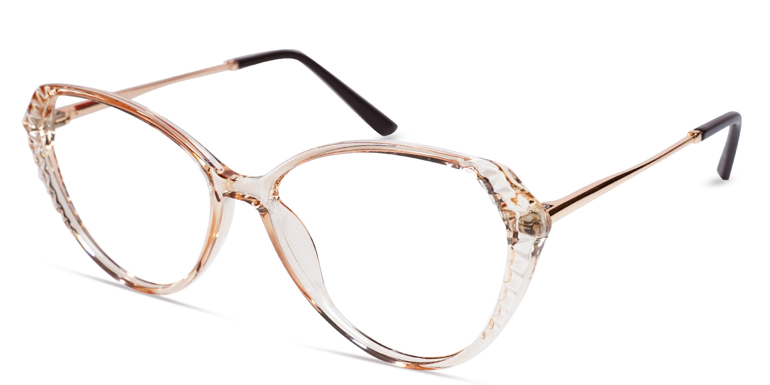 Champagne - Cat eye Glasses - Aloysius