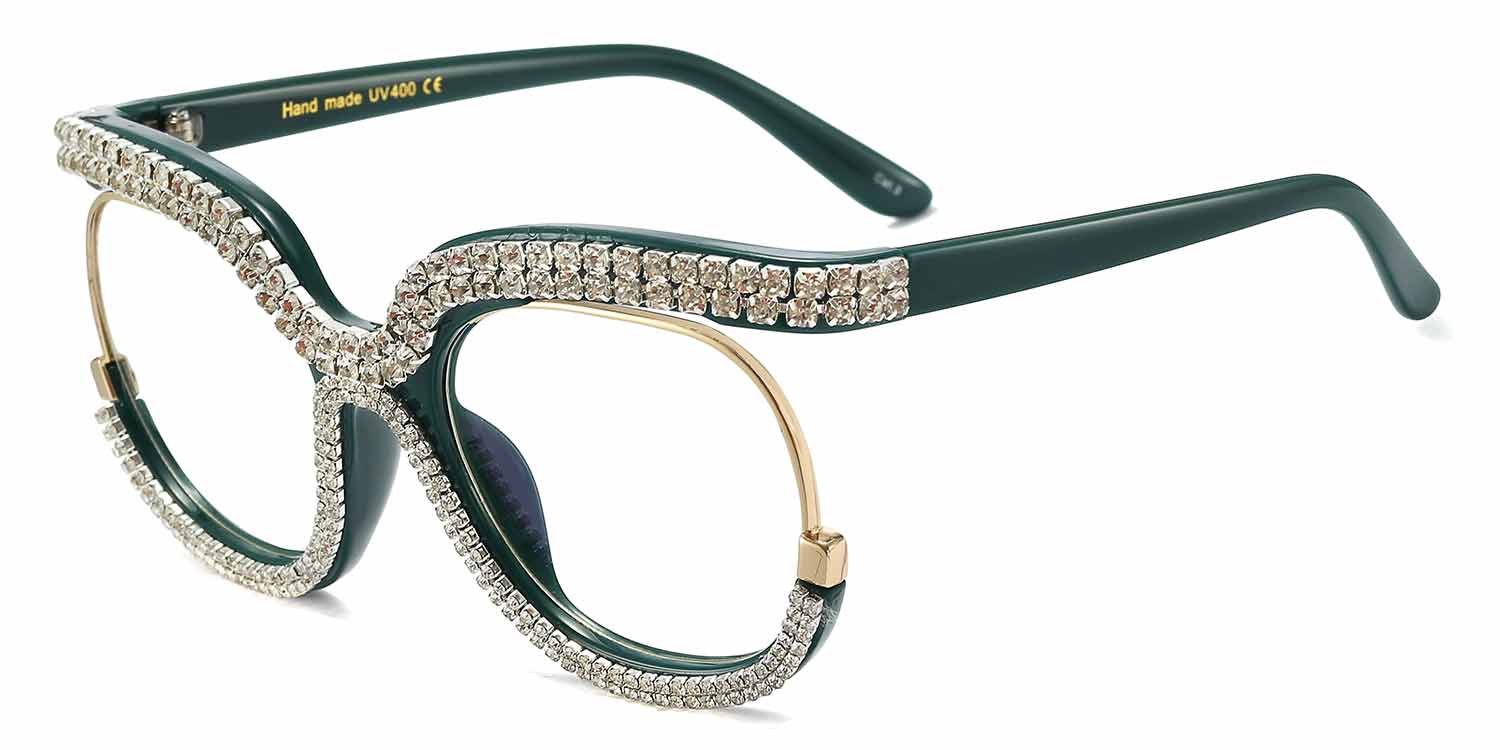 Emerald - Square Glasses - Roisin