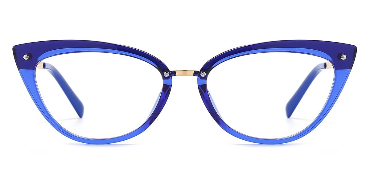 Blue - Cat eye Glasses - Caia