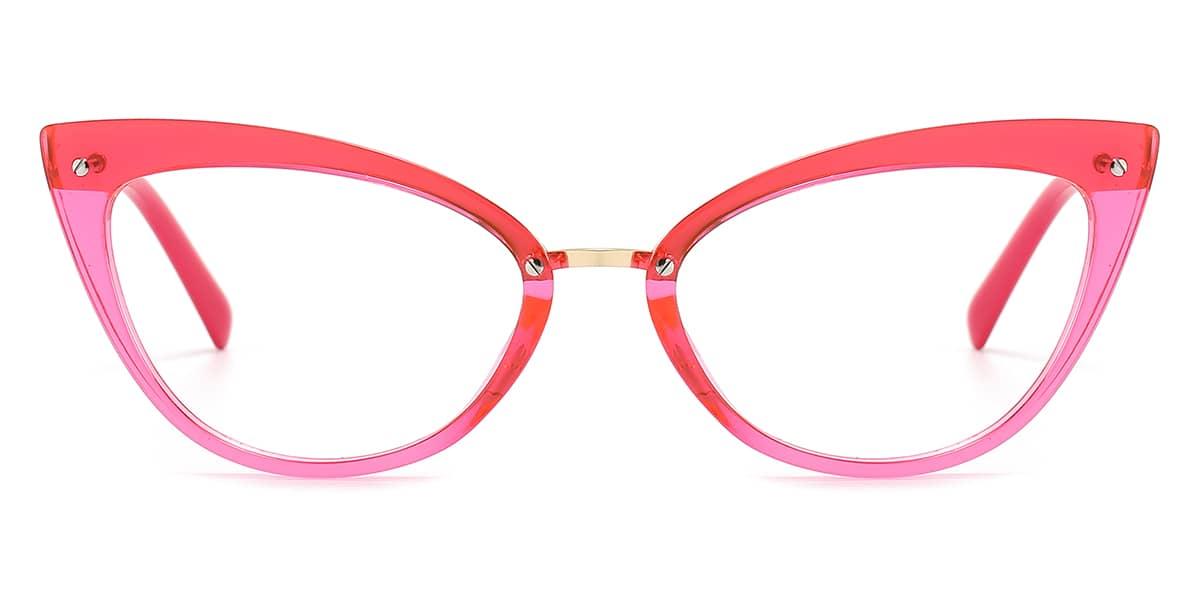 Neon Pink Caia - Cat Eye Glasses