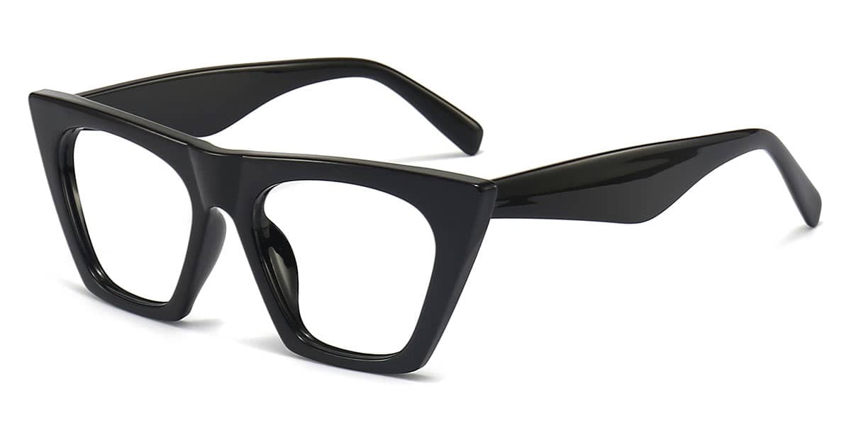 Black - Cat eye Glasses - Esylit