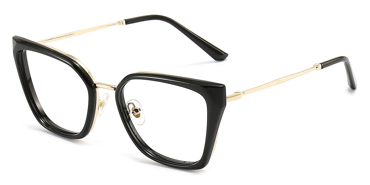 Black - Cat eye Glasses - Flex